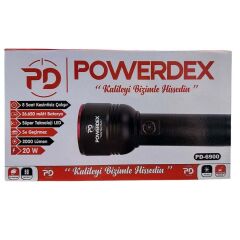 Powerdex PD-6900 Zoomlu Şarjlı El Feneri 20W 2000 Lümen