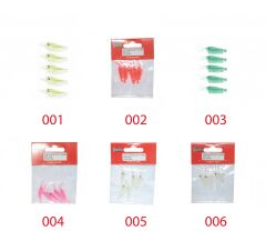 Captain 3050 Silikon Karides 4cm Suni Yem 5'li Paket