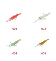 Captain 3054 Silikon Karides 7.5cm Suni Yem 5'li Paket