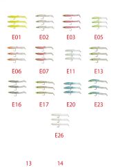 Captain 3526 Eel Fish 5cm Silikon Zargana Suni Yem 3'lü Paket