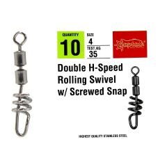 Captain 5003 Double H-Speed Screved Fırdöndü Black Nikel 10lu Paket