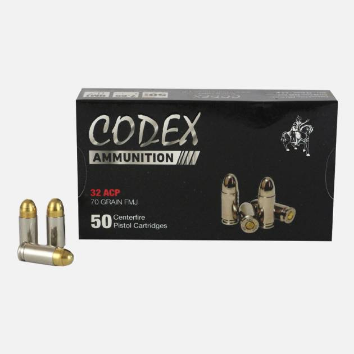7.65mm Tabanca Mermisi Browning Codex (FMJ-73 GRN.) Tabanca Fişeği - 1000 Adet