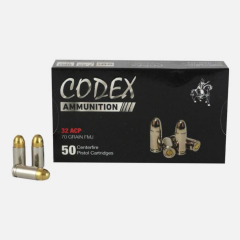 7.65mm Tabanca Mermisi Browning Codex (FMJ-73 GRN.) Tabanca Fişeği - 1000 Adet