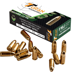 Turan 9mm Parabellum Tabanca Mermisi (1000 Adet)
