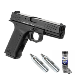 Kwc 18 Blowback 4.5mm Havalı Tabanca - Glock 18 Modeli (Bilye ve Co2 Tüp Hediyeli)